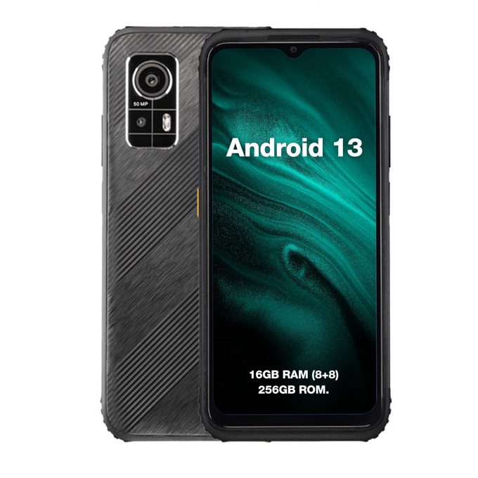 AGM H6 | Ultra-Thin | Rugged | 6.56-inch 90Hz Display | 8GB RAM + 8GB Virtual Expanded RAM + 256GB ROM | Android 13