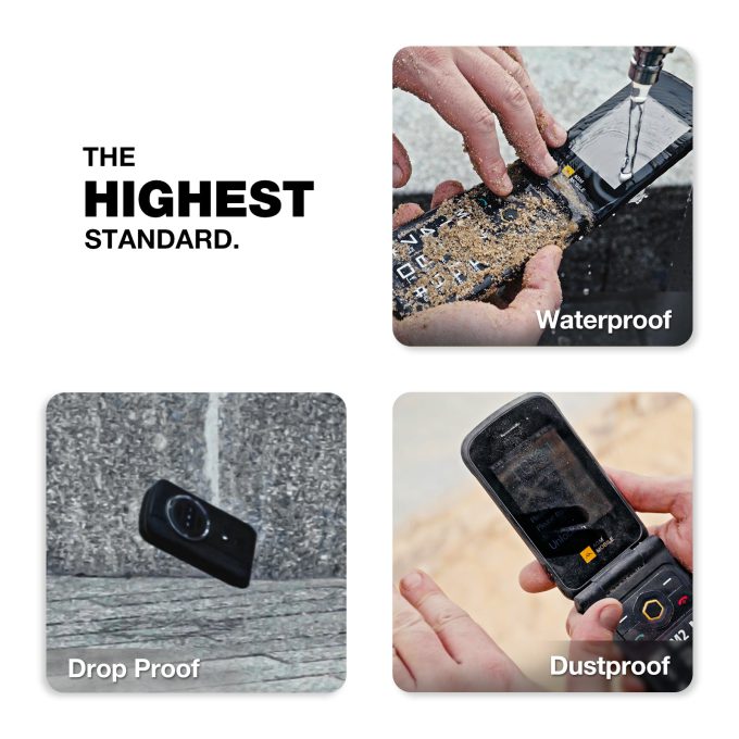 AGM M8 FLIP Security+ | Rugged Flip Phone | Secure Data | Reduced vulnerabilities | Zero tracking