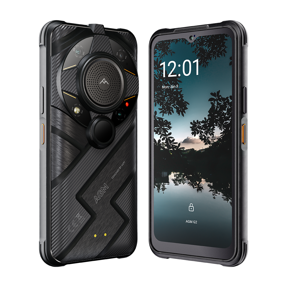 AGM G2 Guardian | 5G Unlocked Rugged Smartphone | Thermal Monocular Long Detection Range: 500m/yd | 10 mm Objective Lens | Android 12